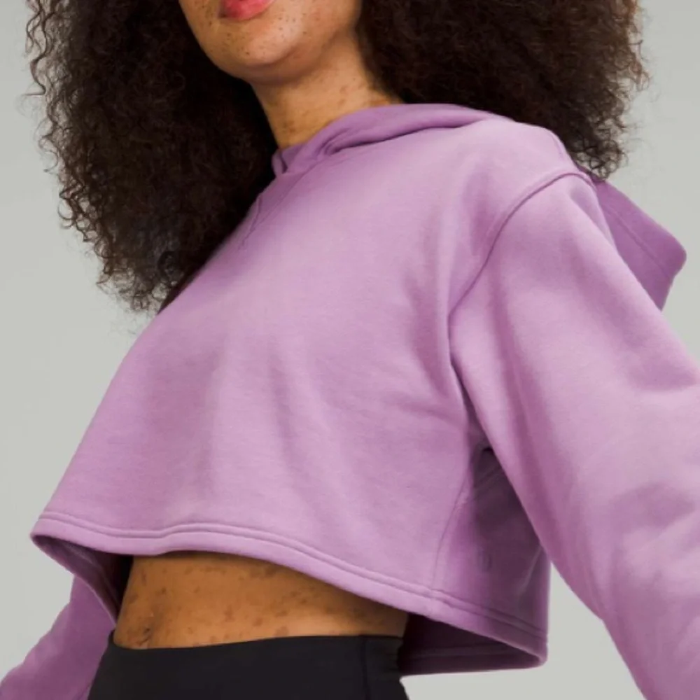 NWOT Lululemon All Yours Cropped Hoodie Wisteria Purple